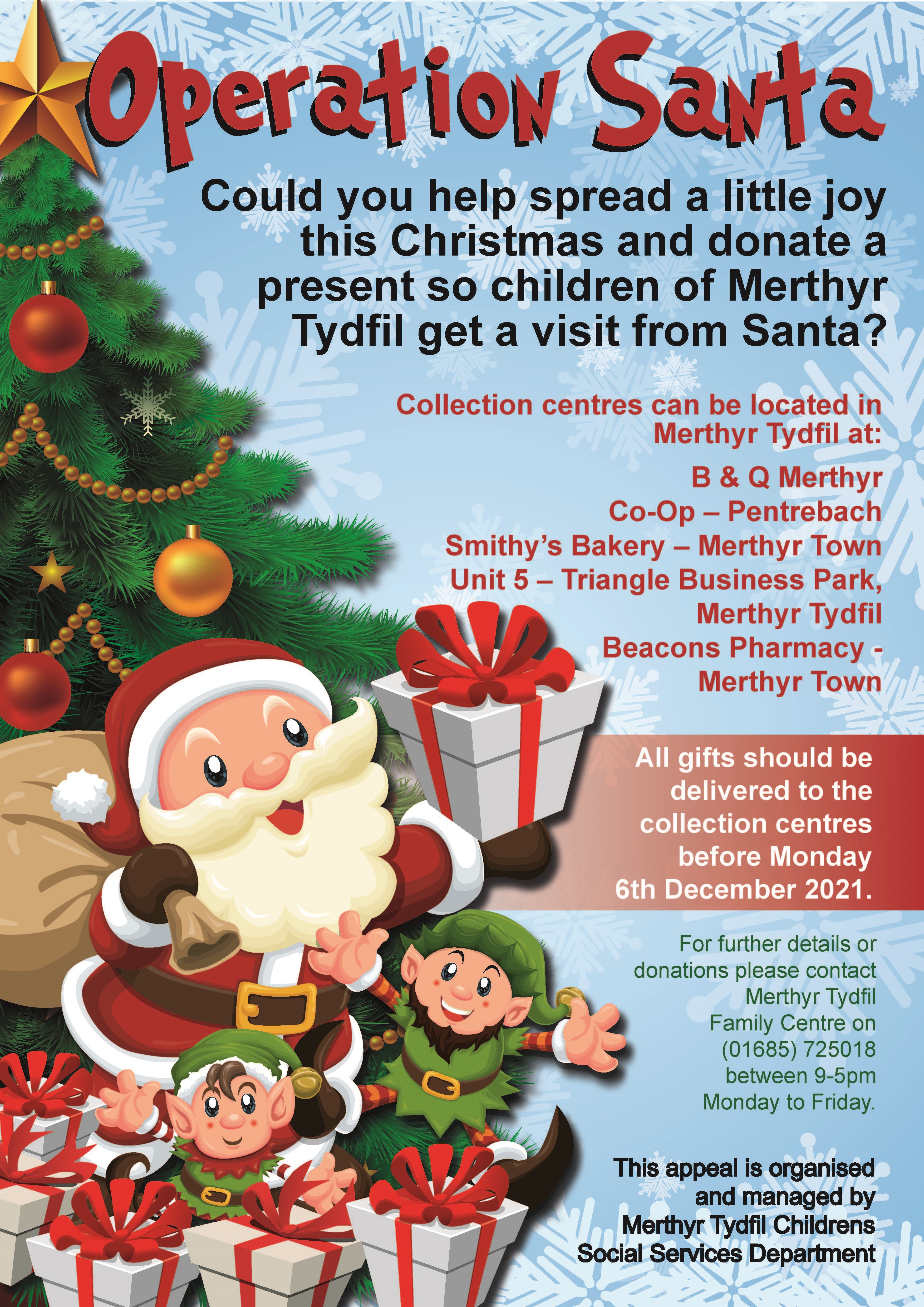 Operation Santa 2023 image help donate this Christmas